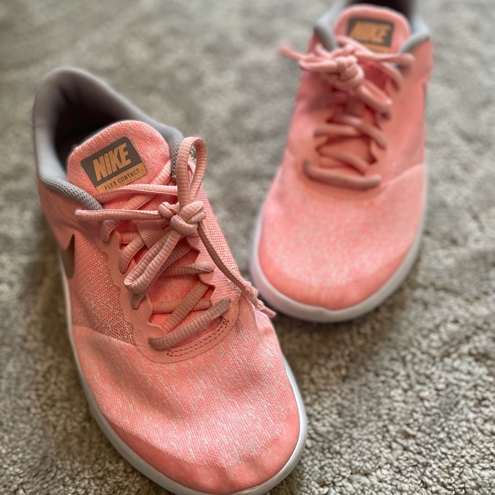 Pink Nike shoes